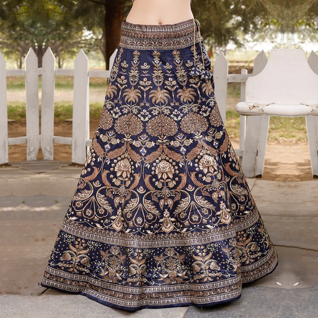 Moonlight Muse Lehenga Set with Beige Dupatta