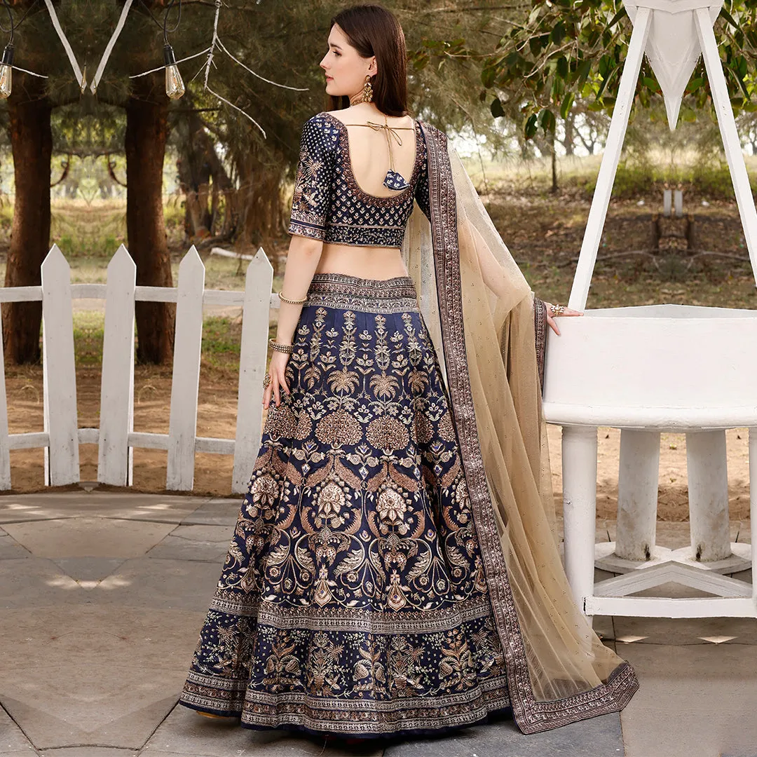 Moonlight Muse Lehenga Set with Beige Dupatta