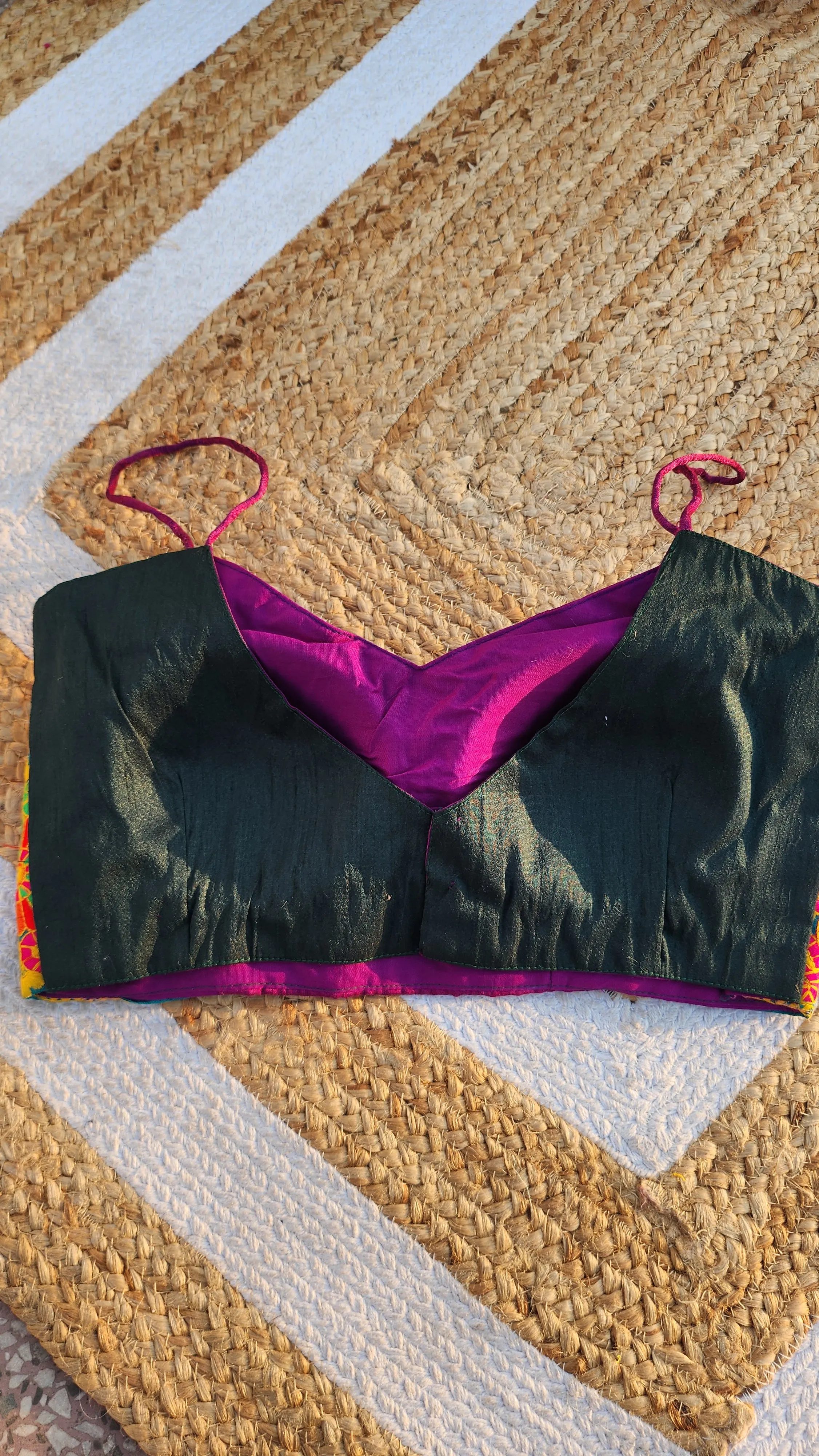 Multi color Noddle Strap Blouse -2