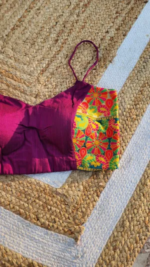 Multi color Noddle Strap Blouse -2