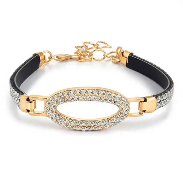 Multi-layer Gold Color Chain Heart or flowers/ Bracelets & Bangles/multiple Styles