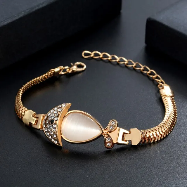 Multi-layer Gold Color Chain Heart or flowers/ Bracelets & Bangles/multiple Styles