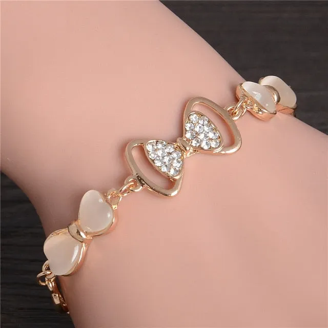 Multi-layer Gold Color Chain Heart or flowers/ Bracelets & Bangles/multiple Styles