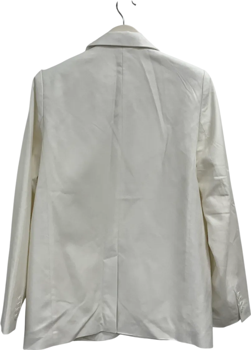 NA-KD Cream Tailored Blazer UK 8