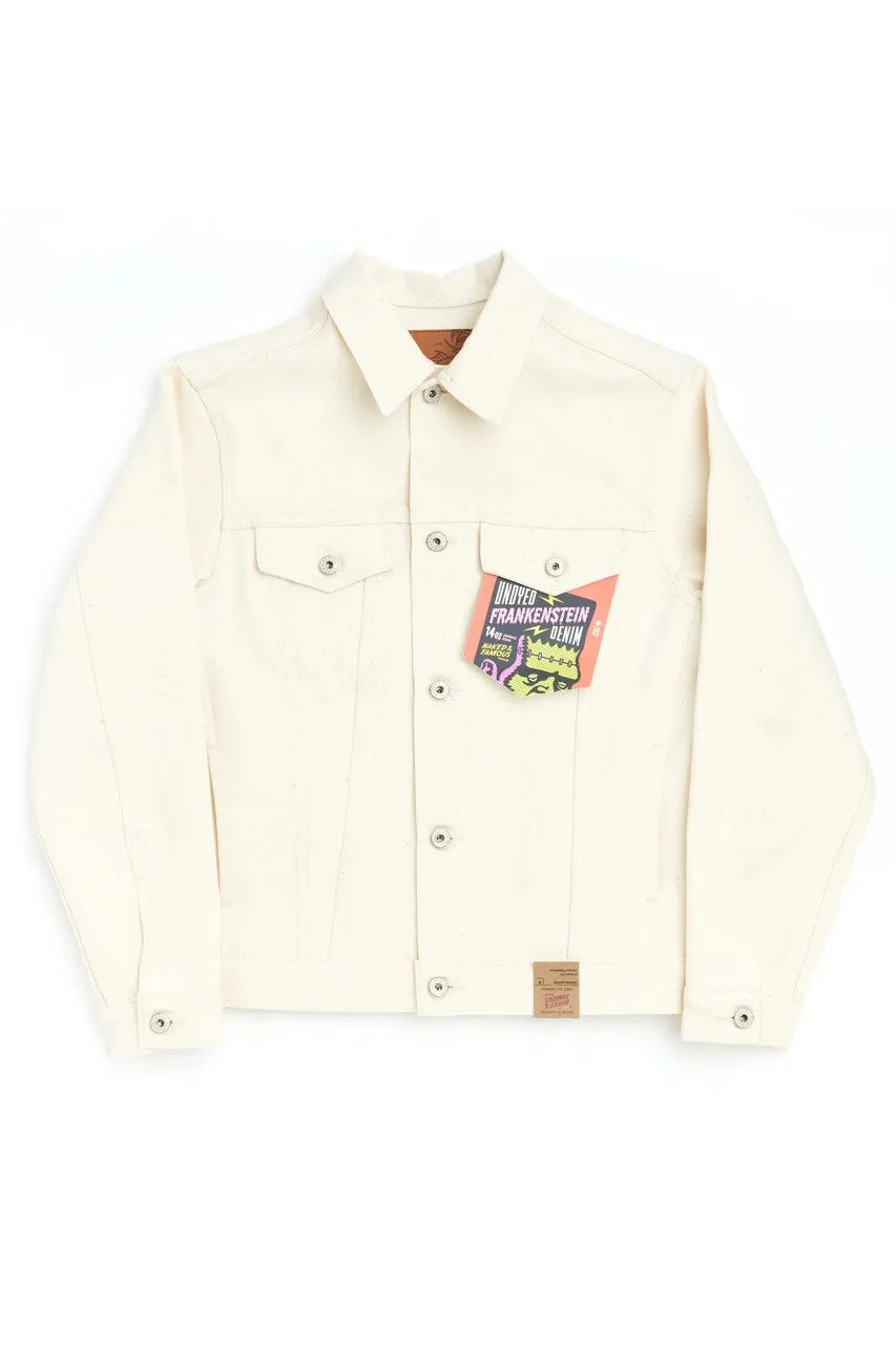 Naked & Famous Denim Jacket Undyed Frankenstein Denim