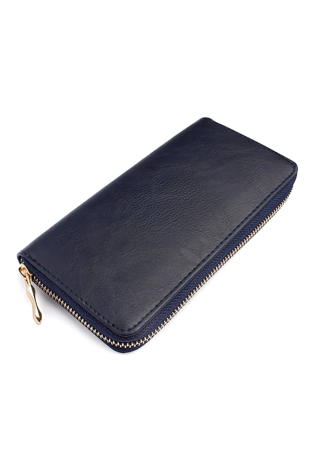 Navy Classic Single Zipper Wallet - Pack of 6