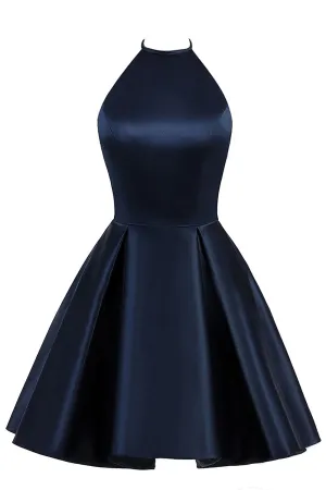 Navy Mini Short Cocktail Party Dress