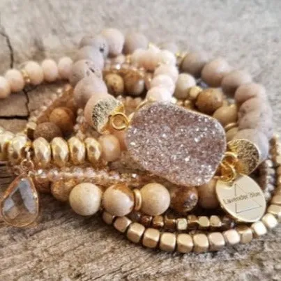 Neptune Druzy Stack