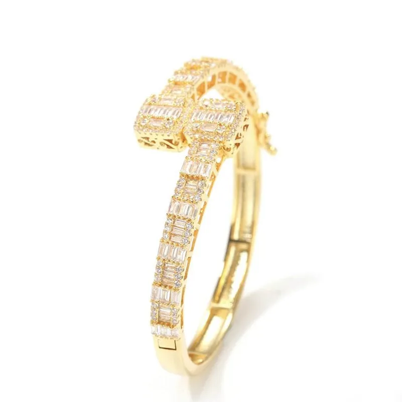 New Iced  Baguette AAA CZ Bangle