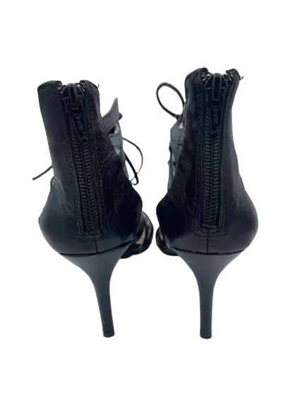 Nine West Ambroseo Black Gladiator Heels