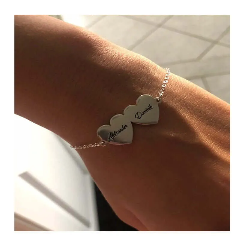 No-tarnish Medical Grade Titaium Shop Personalized Bracelets