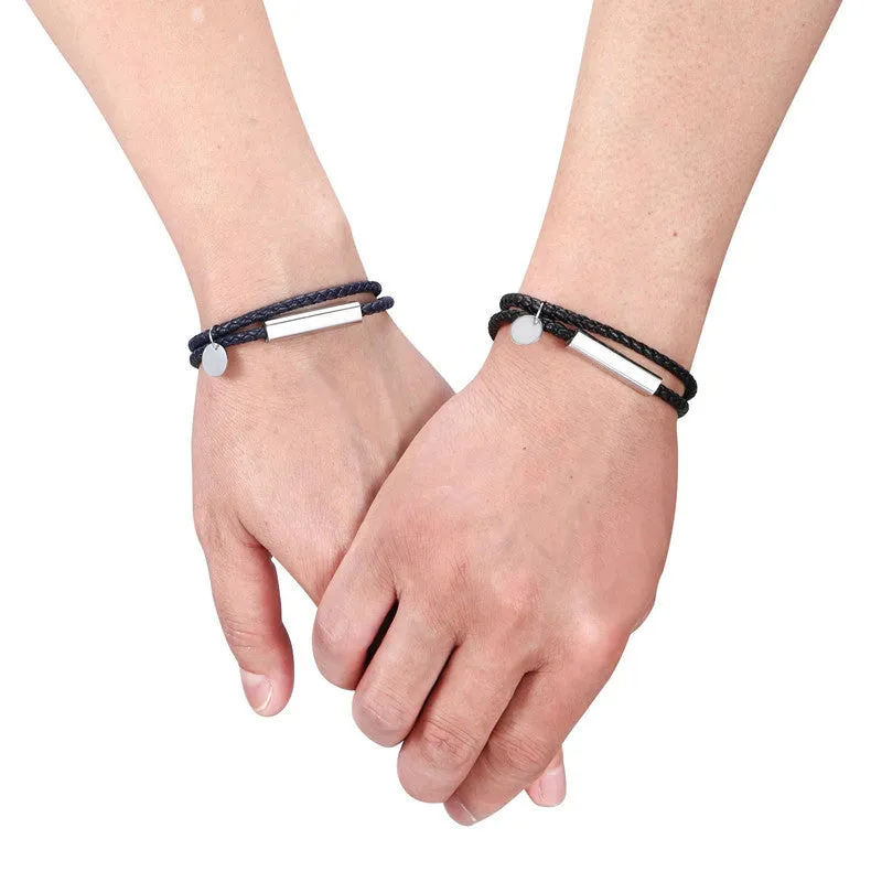 No-tarnish Medical Grade Titanium Rectangular Shop Personalized Bracelets