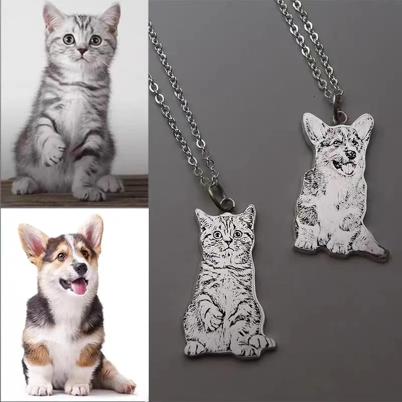 No-tarnish Medical Grade Titanium Steel Pet Photo Bracelet