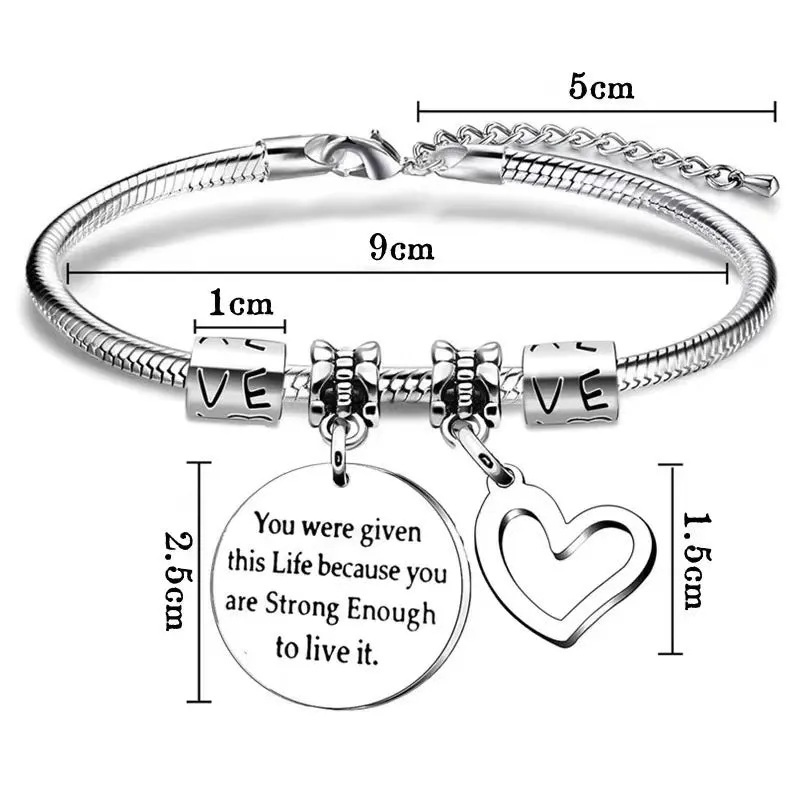 No-tarnish Medical Grade Titanium Steel Shop Personalized Bracelets