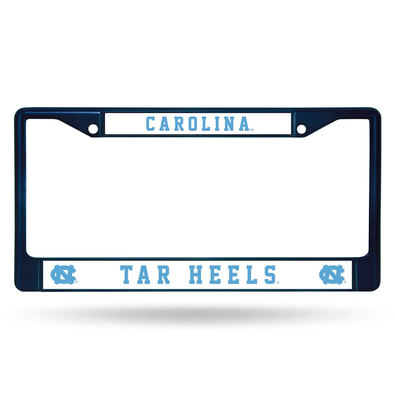 North Carolina Tar Heels License Plate Frame Metal Navy