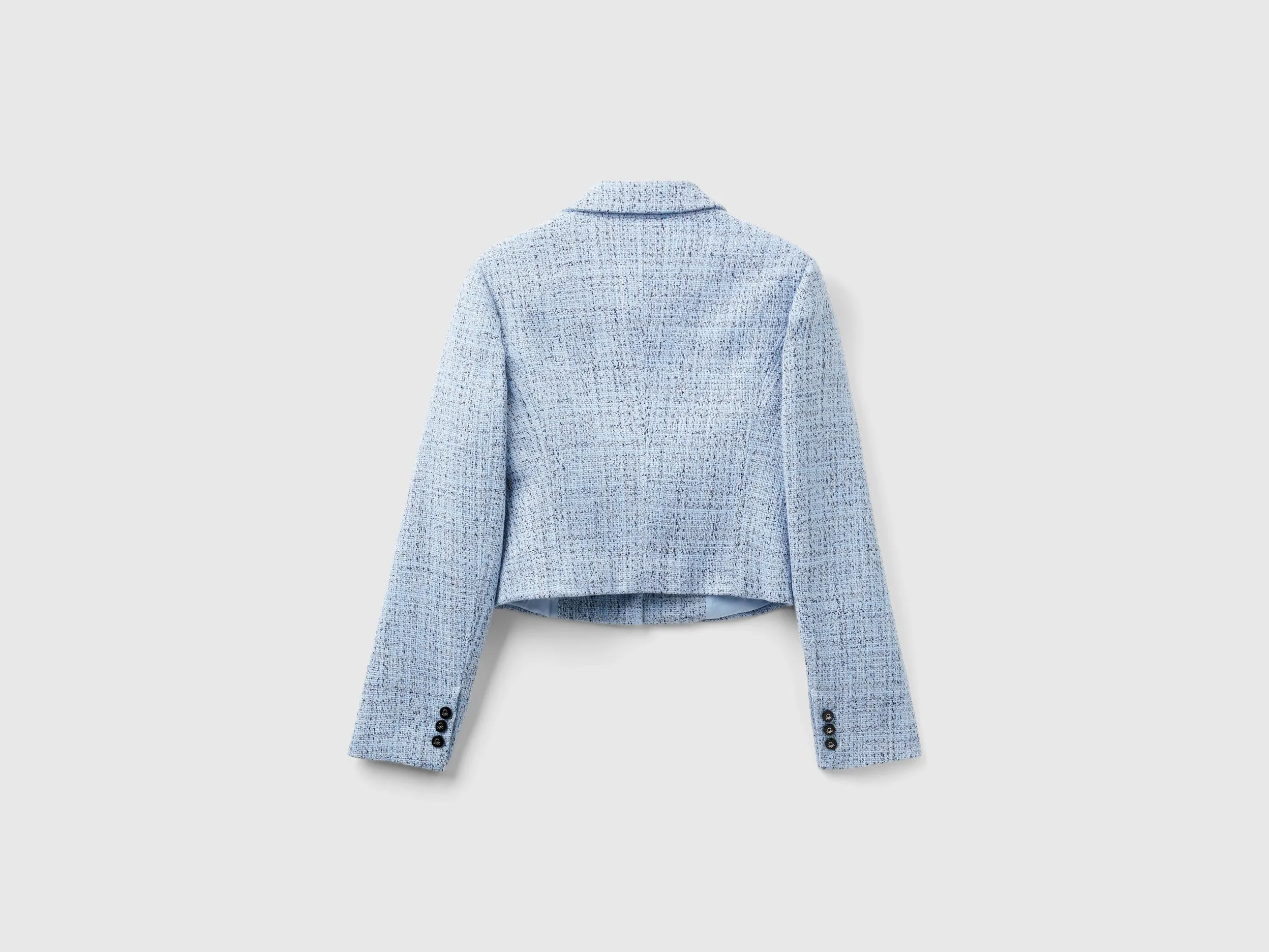 Notched Lapel Collar Solid Blazer