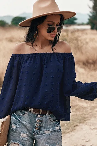 Off Shoulder Dotted top