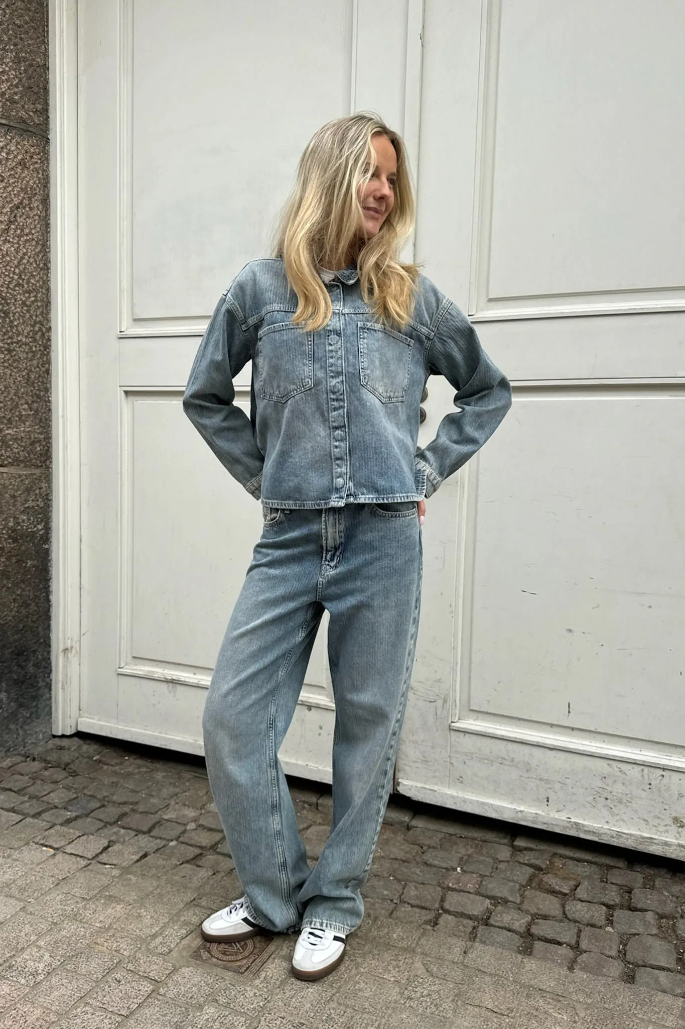 ONLOlive Denim Jakke - Medium Blå Denim