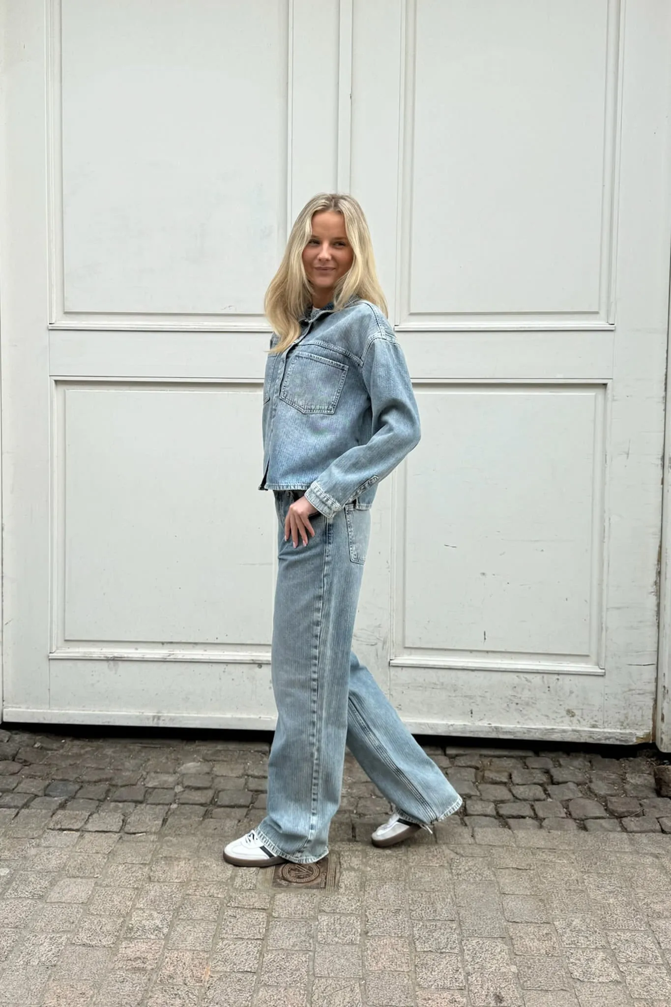 ONLOlive Denim Jakke - Medium Blå Denim