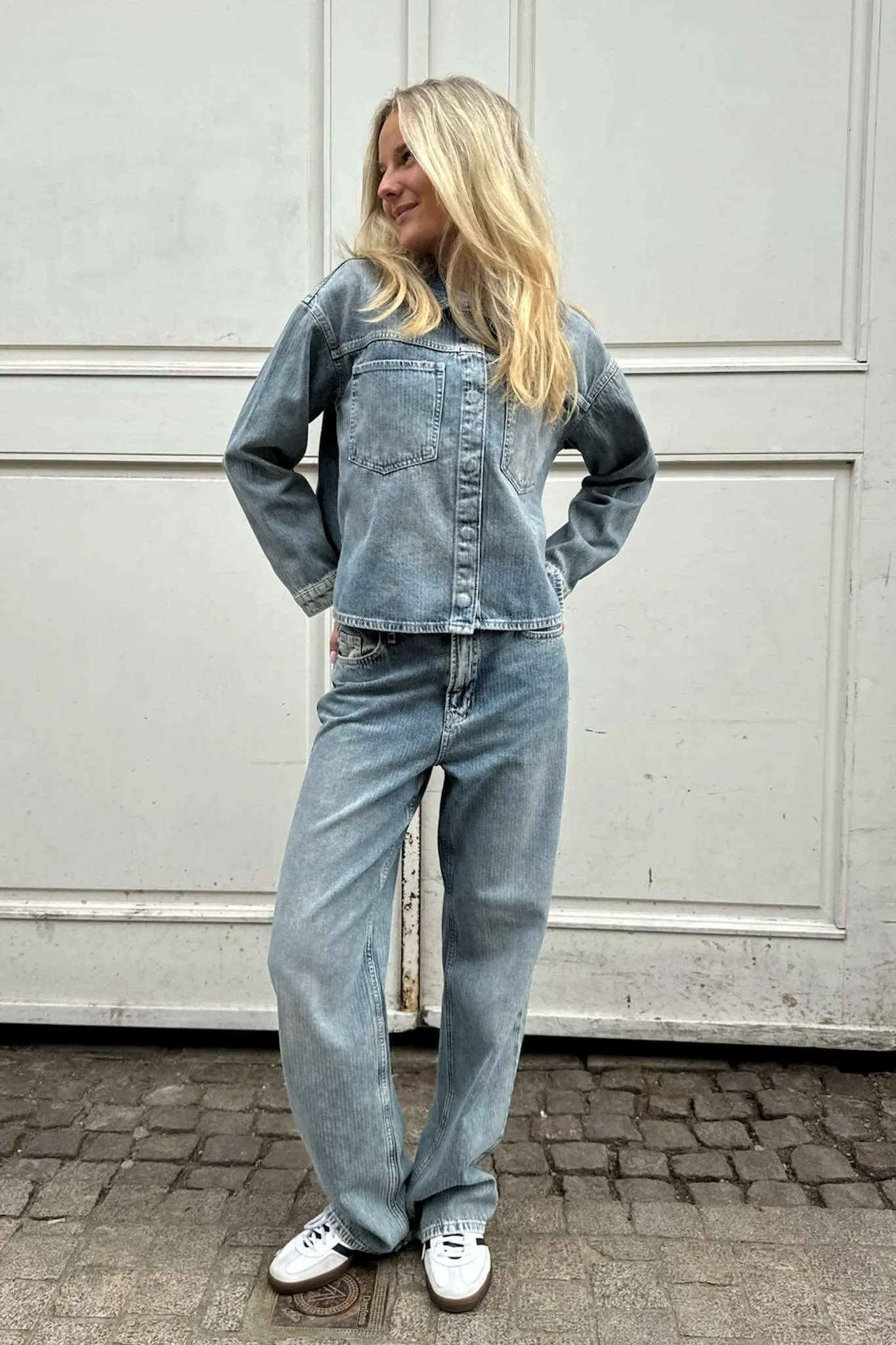 ONLOlive Denim Jakke - Medium Blå Denim