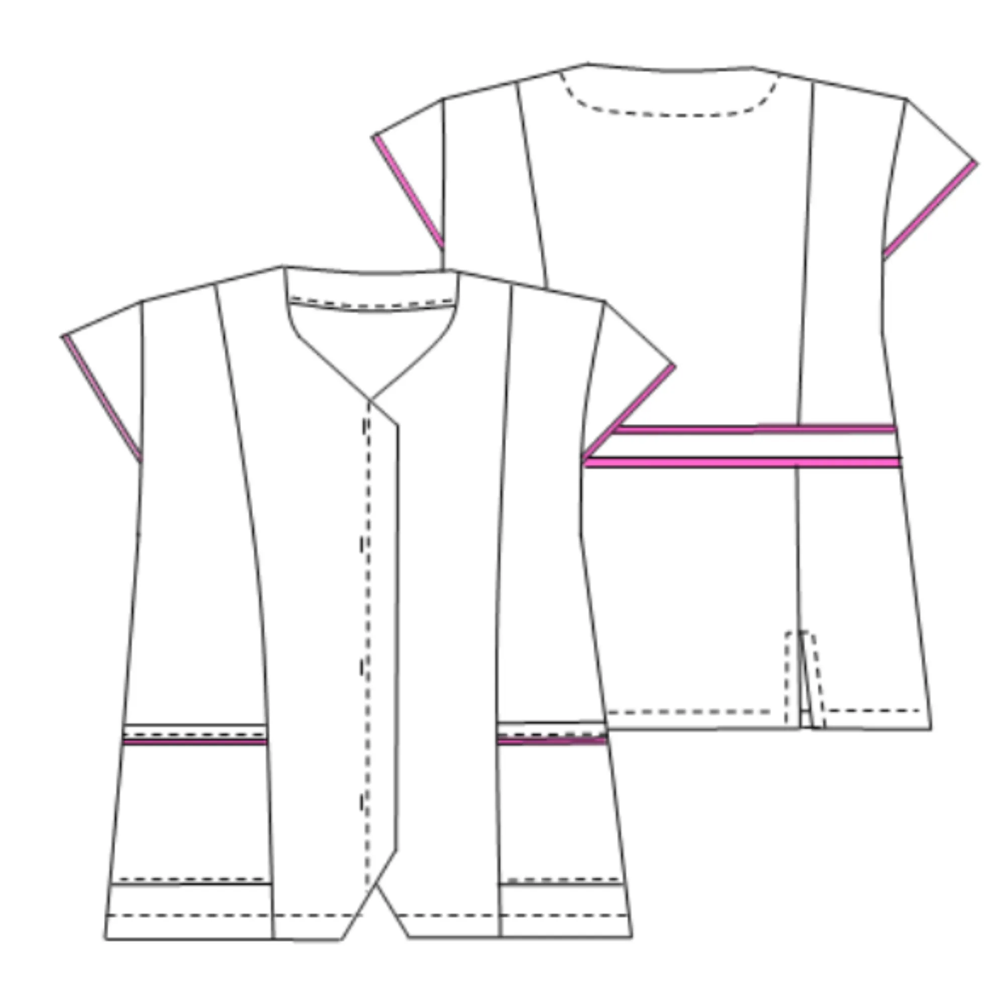 Ophélie - Tunic - Cap sleeves - Women - 75 cm