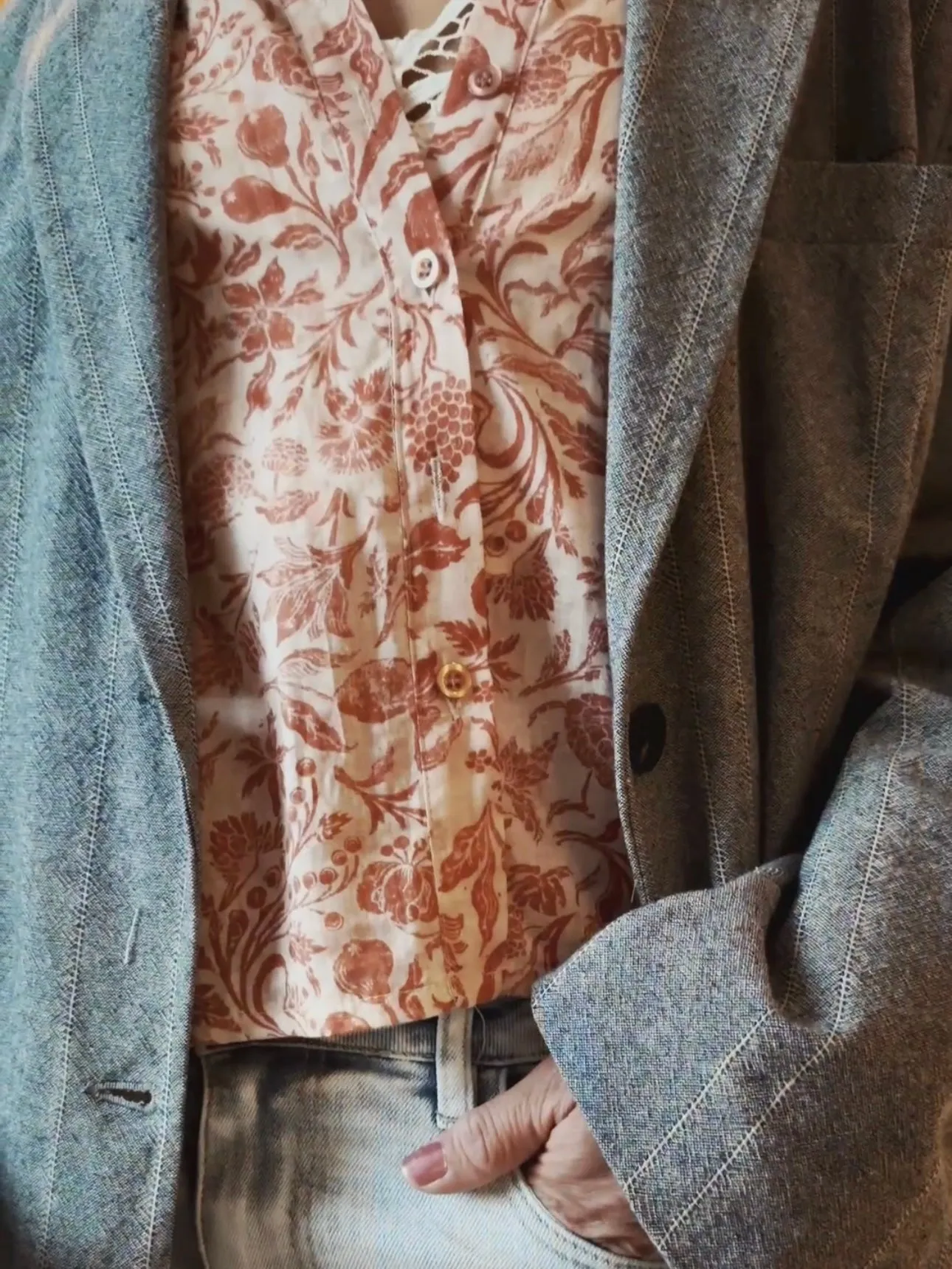 OVERSIZE BLAZER - GREY