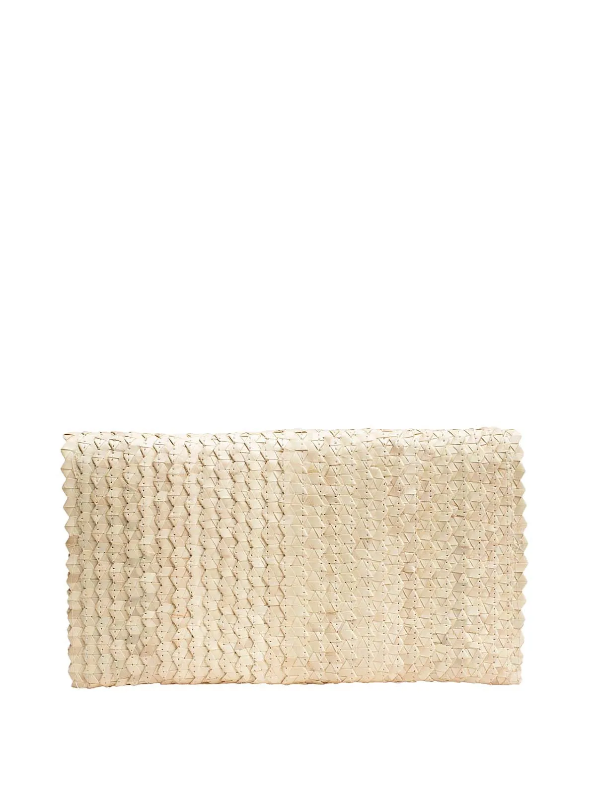 Pandegelang Raffia Seashell Clutch