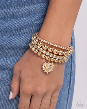 Paparazzi Excessive Elegance Bracelet Gold
