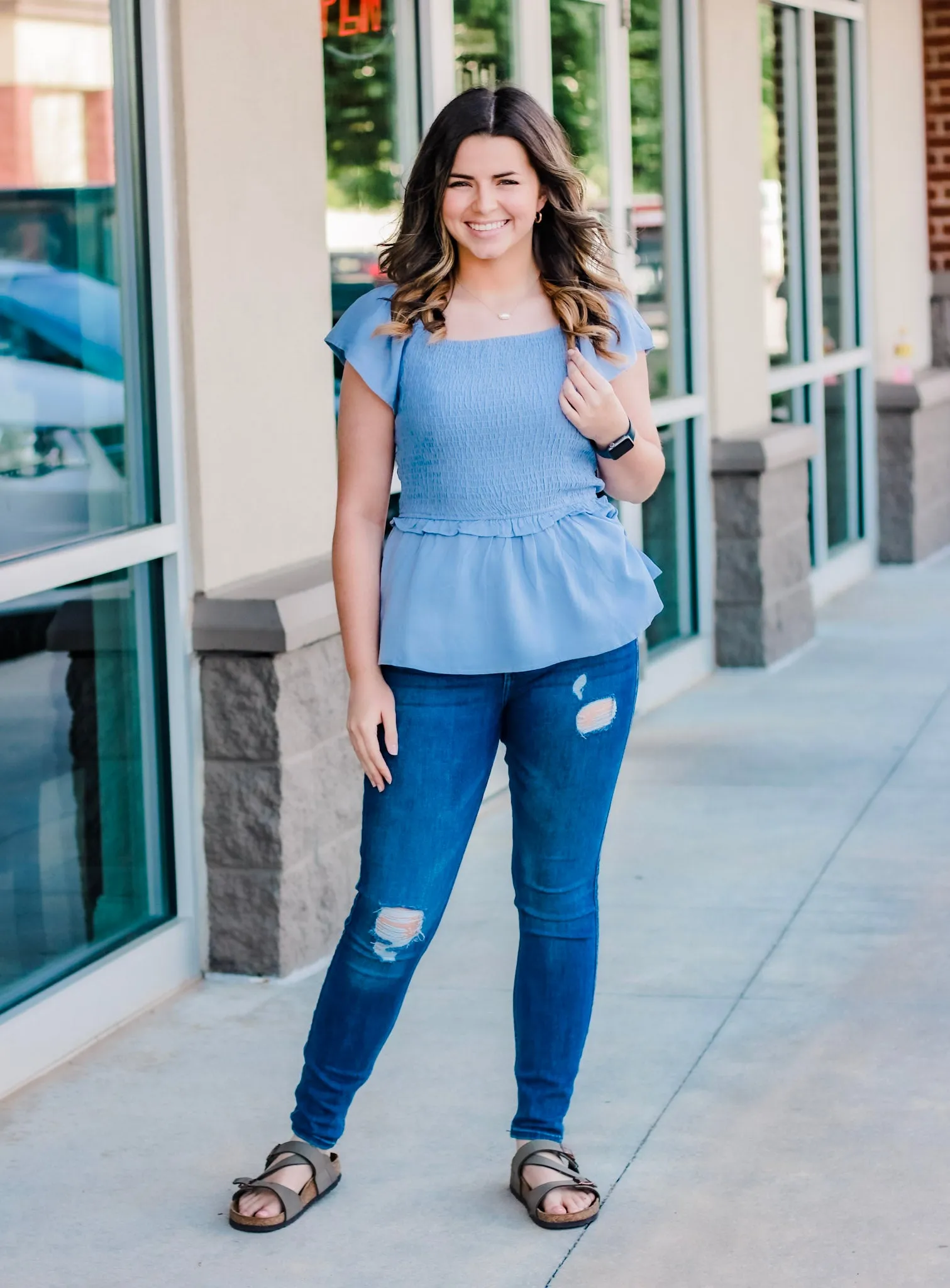 Parade Float Smocked Top