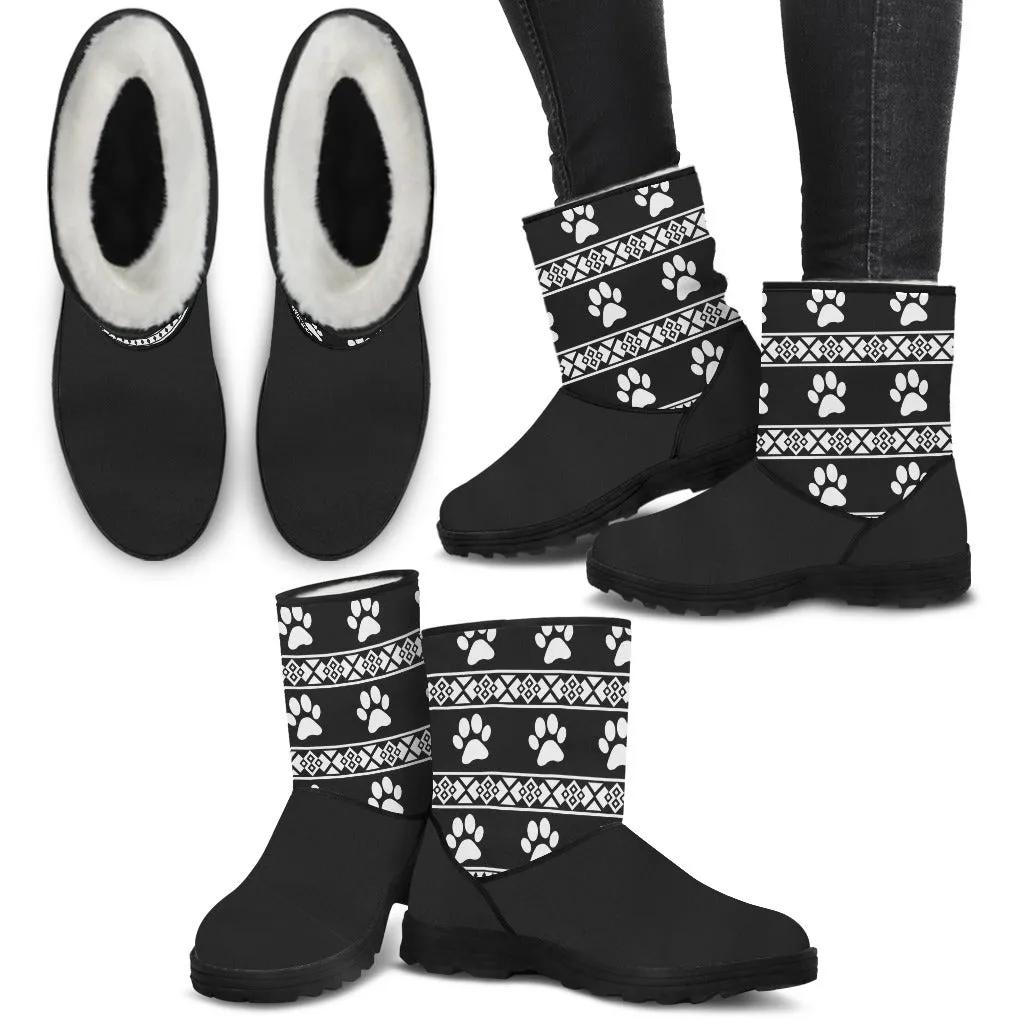 Paws Ladies Eco-Friendly Faux Fur Boots