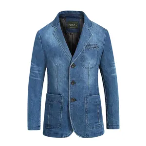 Peter: A Stylish Denim Blazer