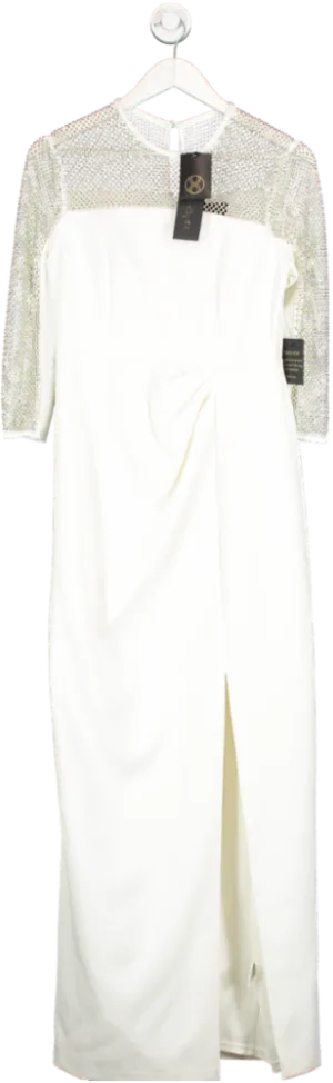 Phase Eight Ivory Belle Emb Maxi Dress UK Size 10