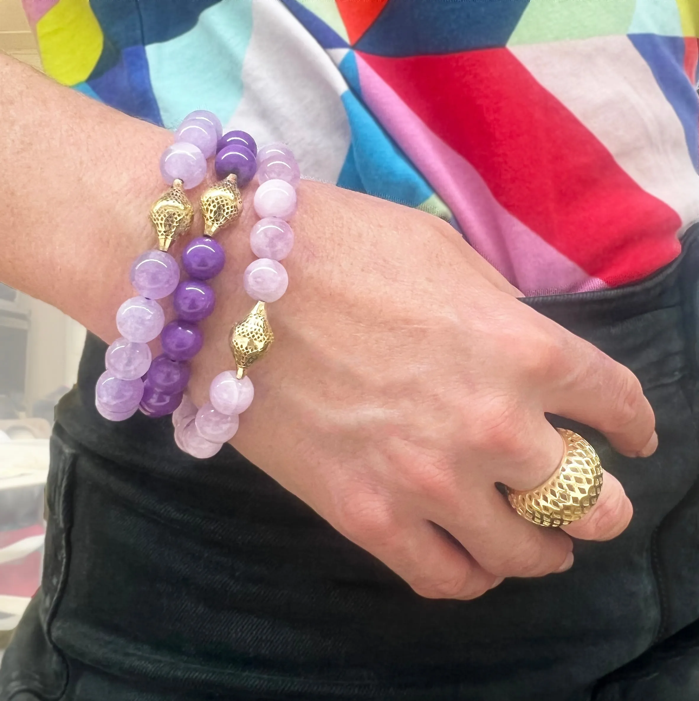 Phosphosiderite Stretch Bracelet