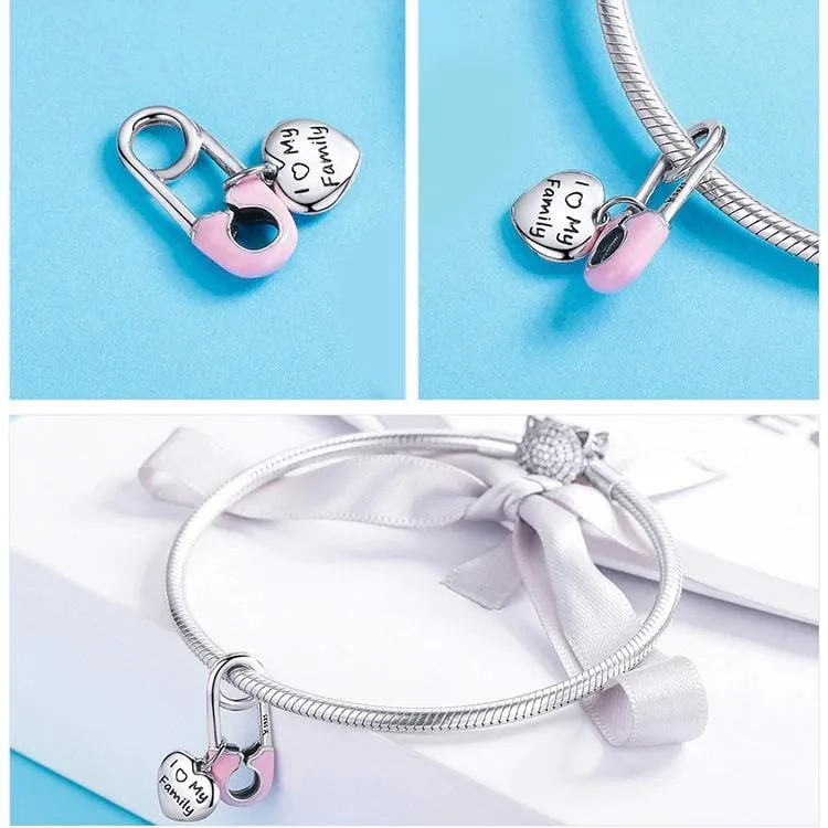 Pink Baby Pin Charm