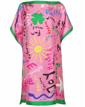 Pink Joy Hope Dream Kakanias Mini Kaftan