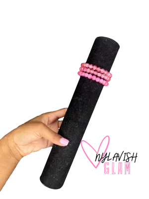 Pink Sparky Beaded Bracelet