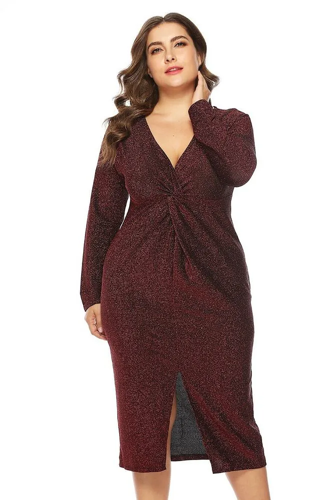 Plus Size Women Casual Maxi Dress