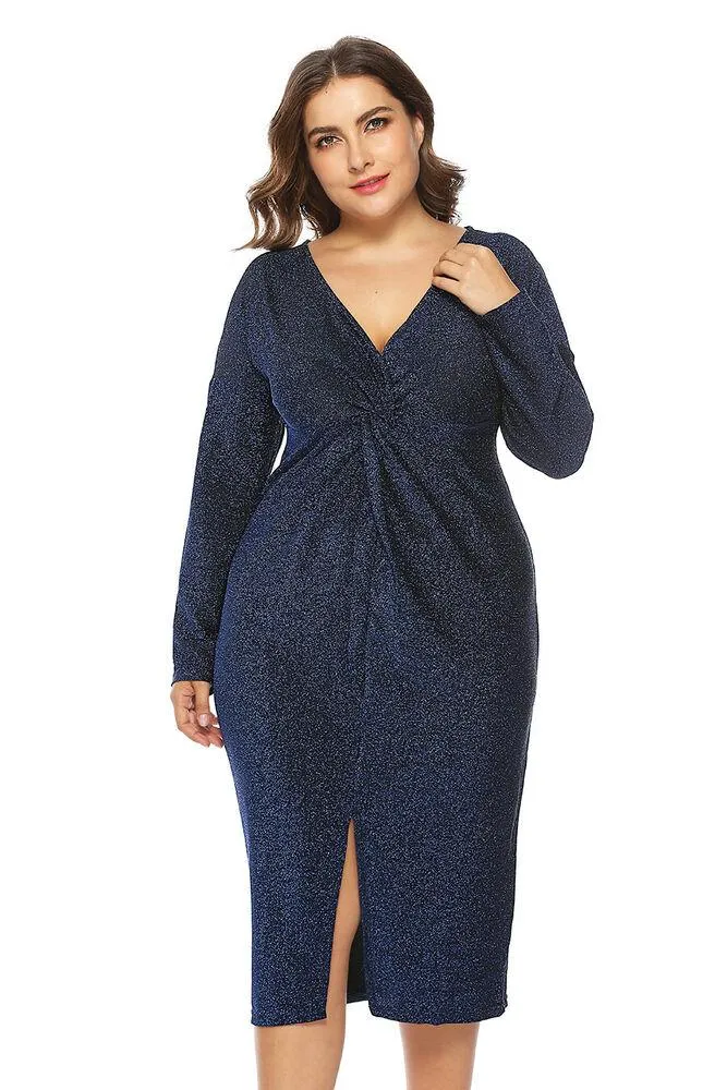 Plus Size Women Casual Maxi Dress