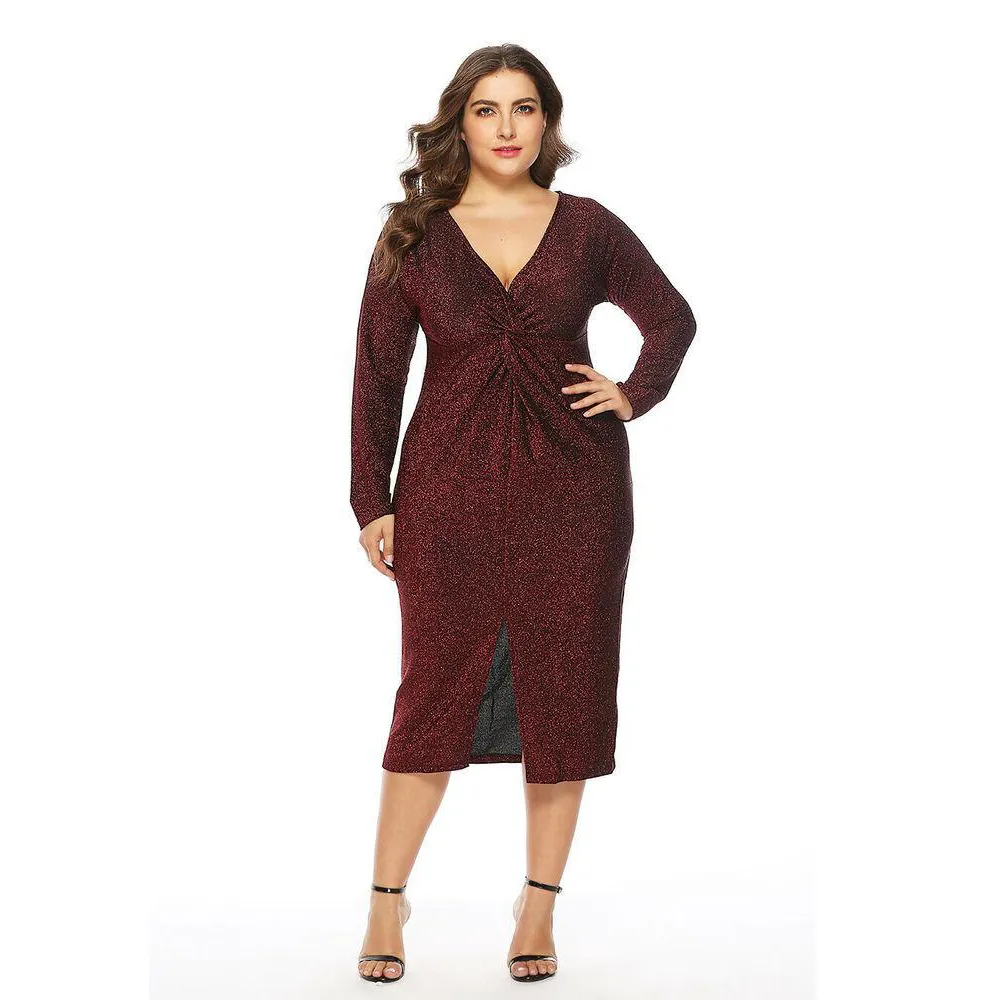 Plus Size Women Casual Maxi Dress