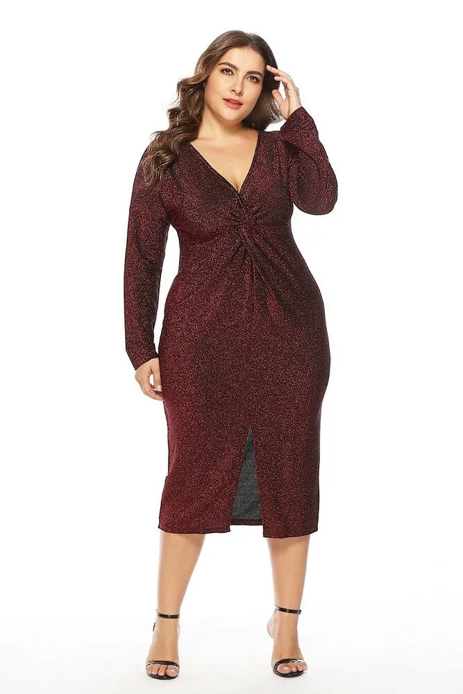 Plus Size Women Casual Maxi Dress