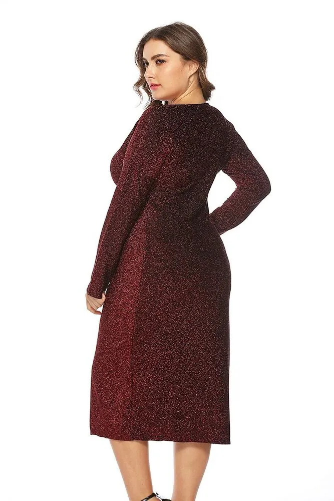 Plus Size Women Casual Maxi Dress