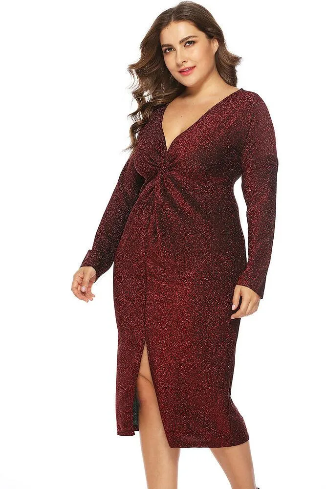 Plus Size Women Casual Maxi Dress