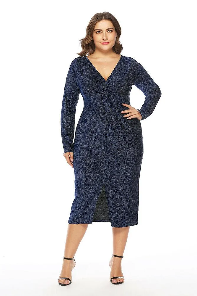 Plus Size Women Casual Maxi Dress