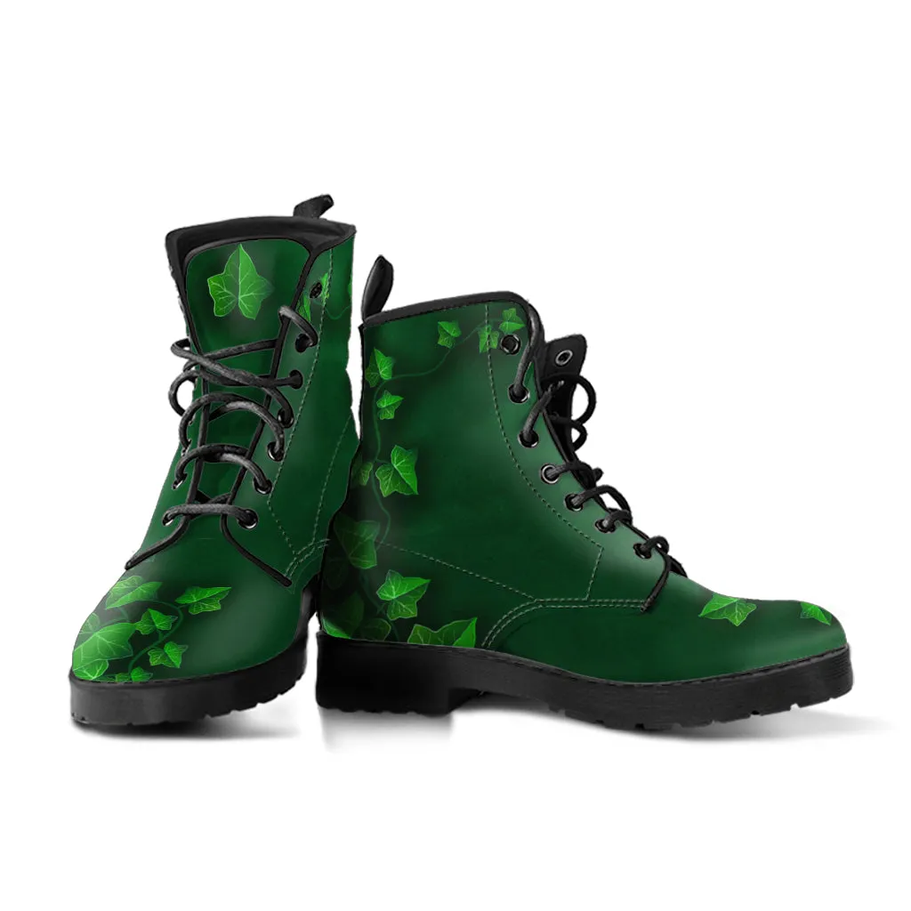 Poison Ivy Super Villain Inspired Vegan Boots Green