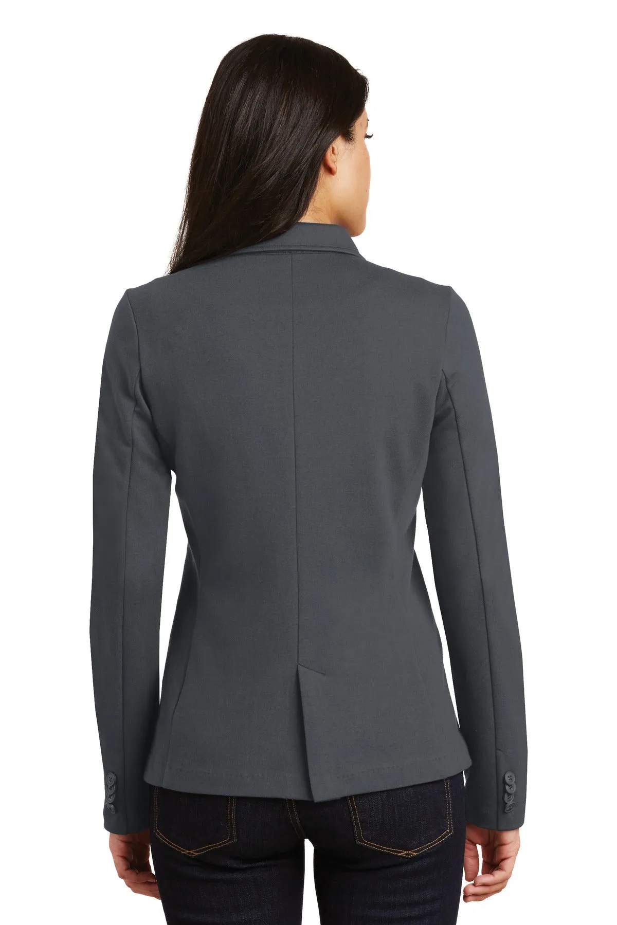 Port Authority Women's Knit Blazer. LM2000 Battleship Grey