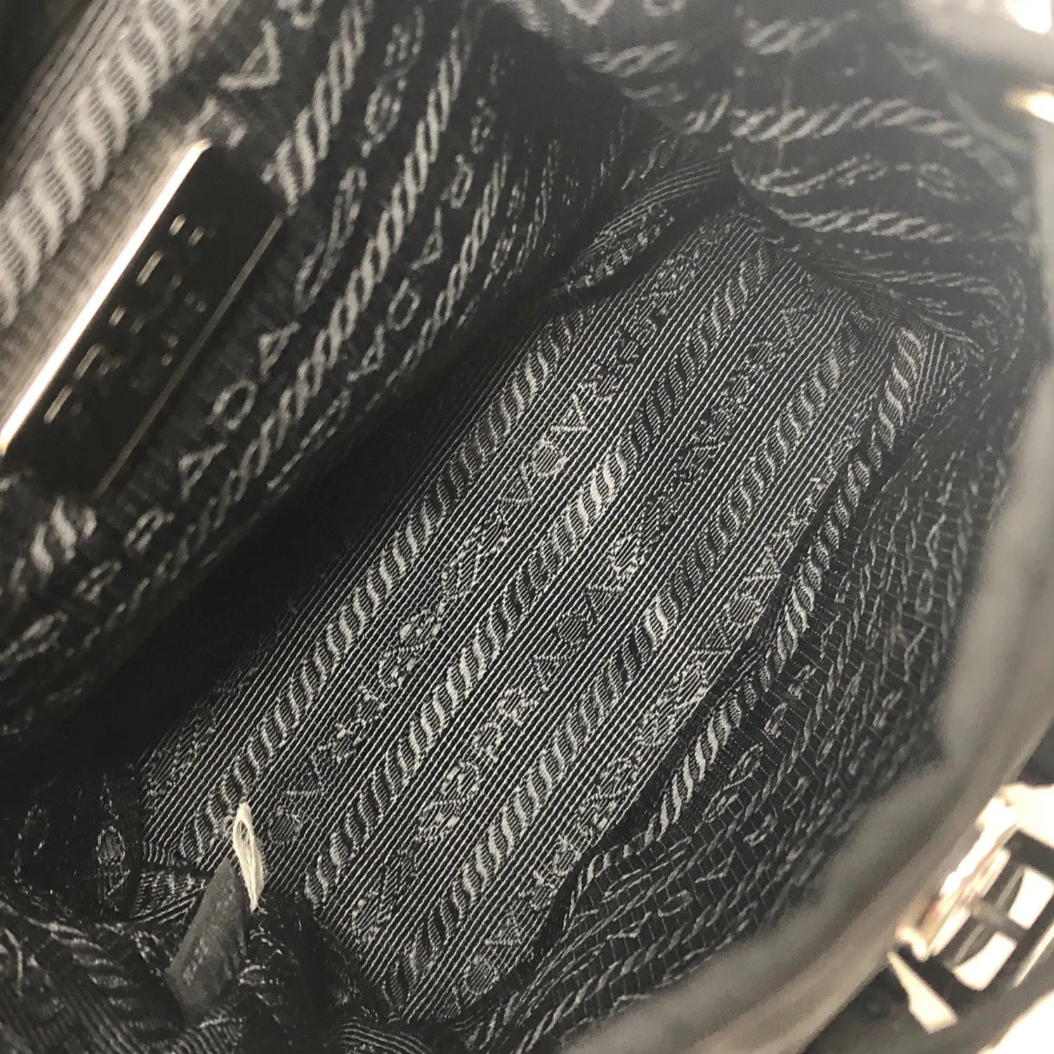 Prada Black Mini Crossbody Backpack