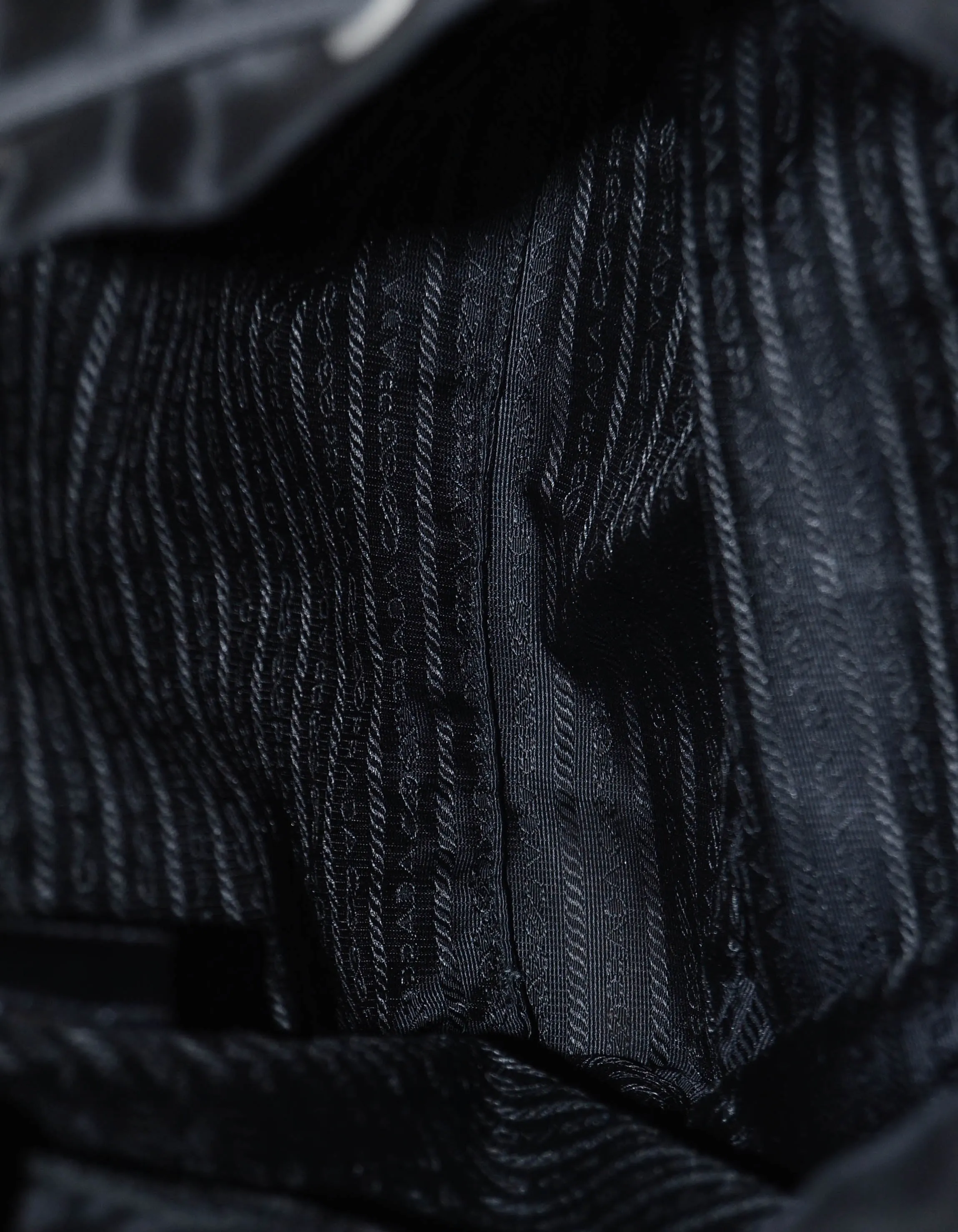 Prada Black Nylon Buckle Backpack Bag