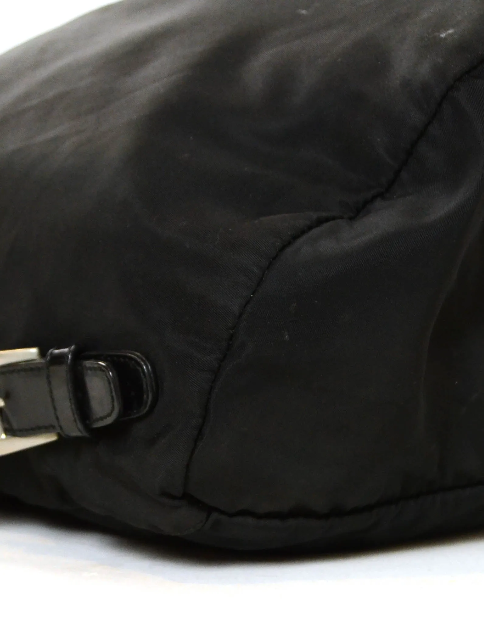 Prada Black Nylon Buckle Backpack Bag