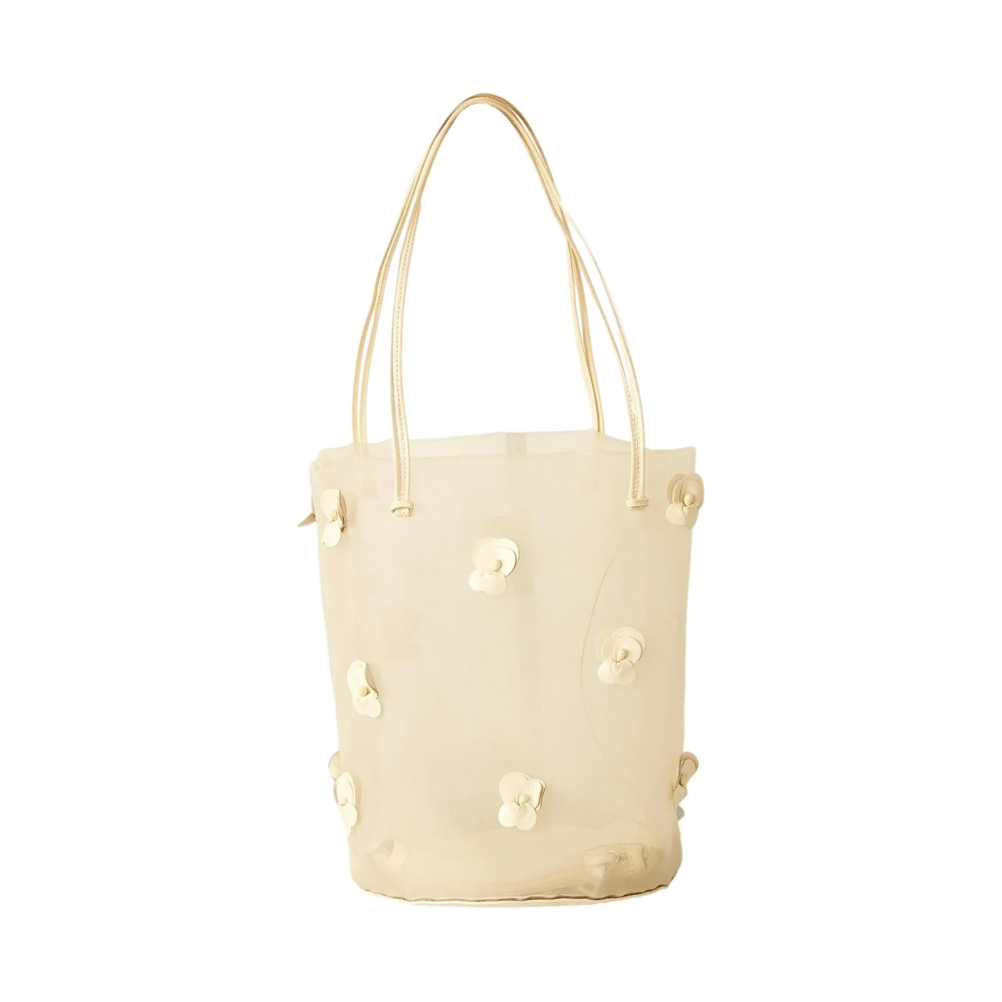 Prada Mesh Floral Bucket Bag