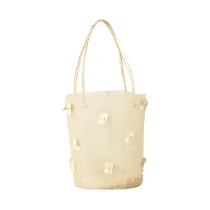 Prada Mesh Floral Bucket Bag